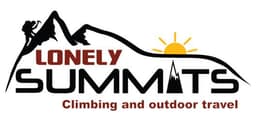 Lonely Summits, "Climbing and Outdoor Travel" logo